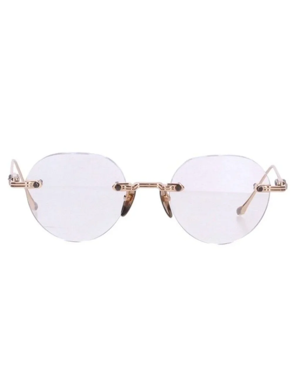 Chrome Hearts II Side Floral Rimless Sunglasses Eyewear